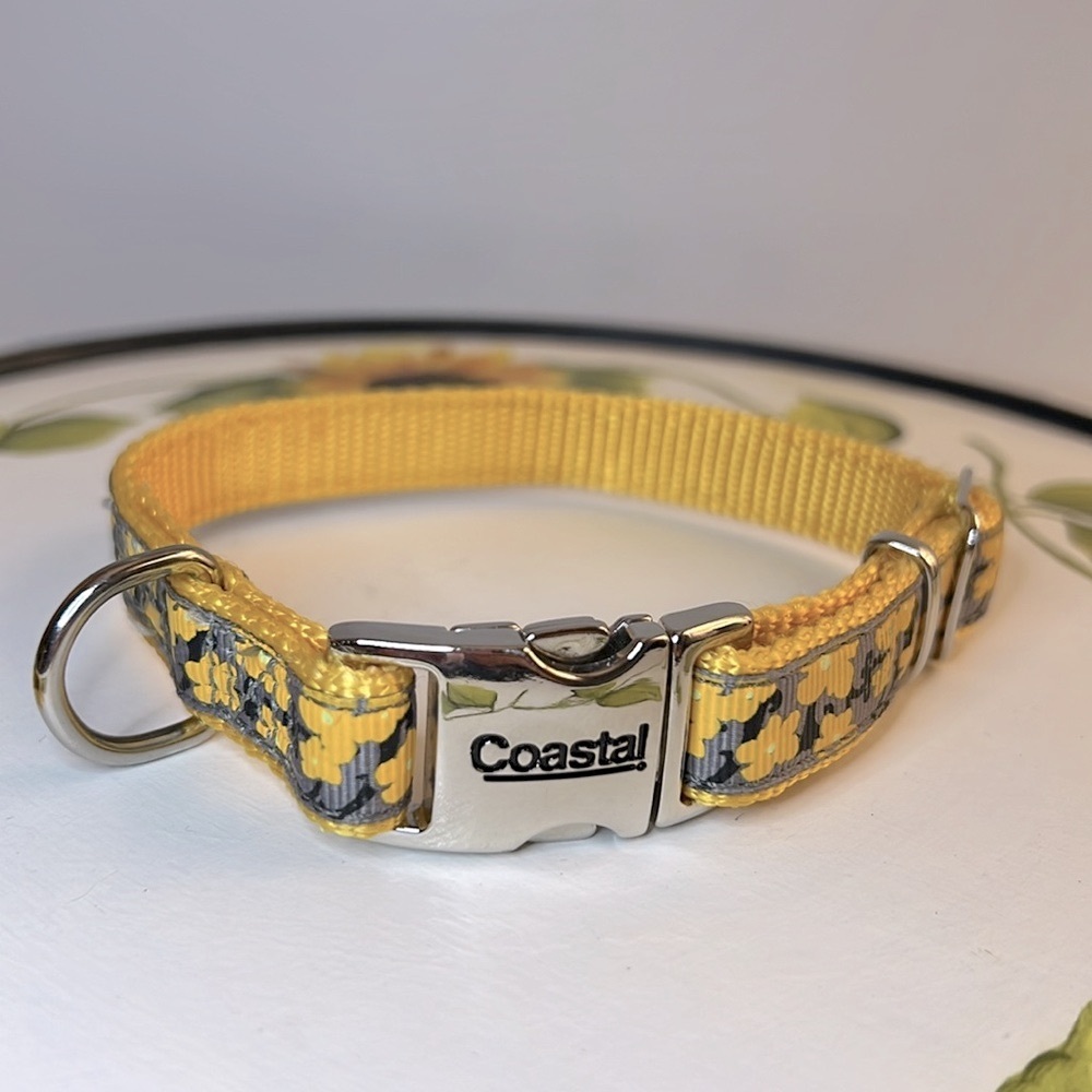Small Dog Yellow Floral Collar